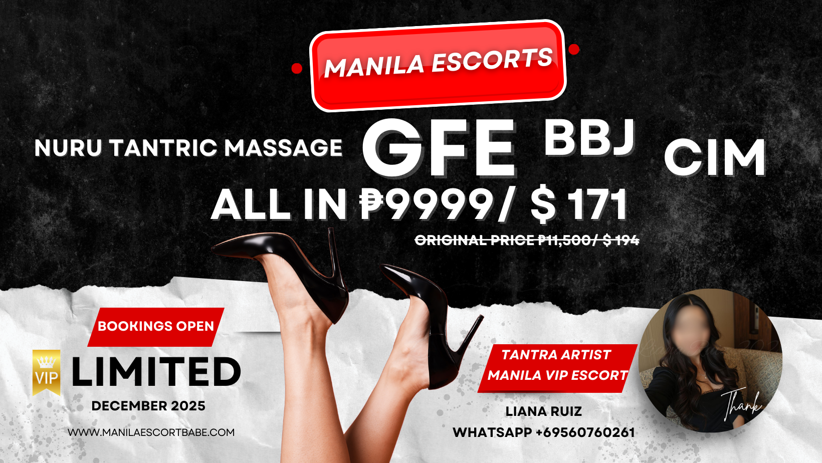 ⚡ FLASH OFFER TODAY – MAR 6-9⚡VIP Incall/OutcallFull Erotic Massage + GFE + BBJ + CIM P9,999  FROM P11,999 🔥